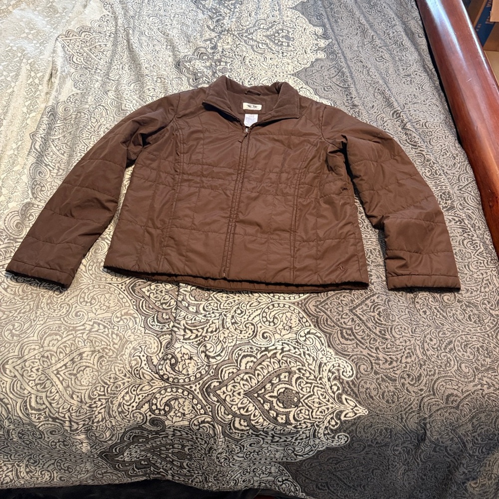 Brown Quilted Jacket